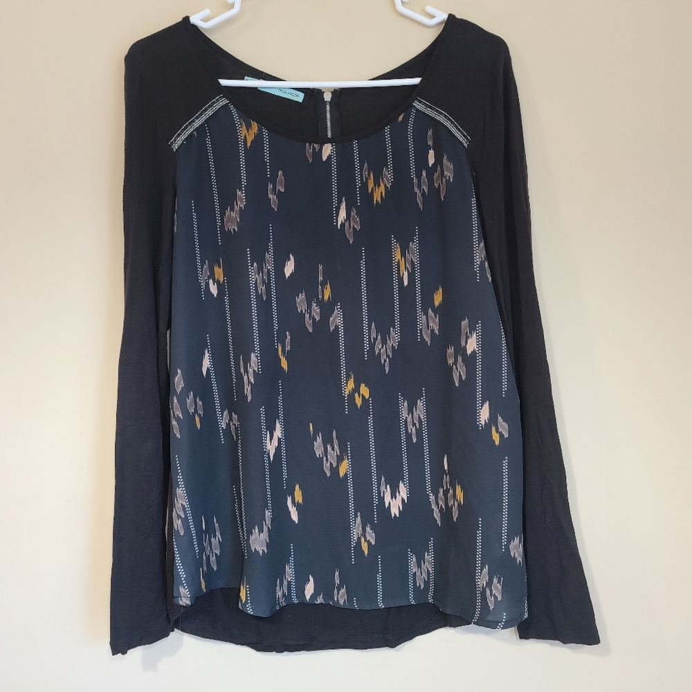 Maurices Navy Long Sleeve Top